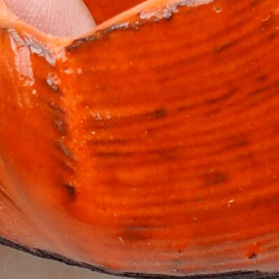 Keramická Škrupina 7 x 6,5 x 5 cm, farba oranžová - 2