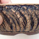 Keramická bonsai miska 16,5 x 16,5 x 6 cm, farba praskaná modrá - 2/3
