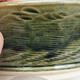 Keramická bonsai miska 17 x 17 x 6 cm, farba zelená - 2/3