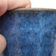 Keramická bonsai miska 8 x 8 x 10 cm, farba modrá - 2/3