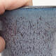 Keramická bonsai miska 9 x 9 x 10 cm, farba modrá - 2/3