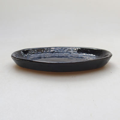 Bonsai podmiska H 05 - 10 x 7,5 x 1 cm, čierna lesklá - 2