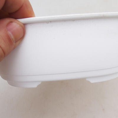 Bonsai miska plast MP-4 ovál biela 16 x 12,5 x 6 cm - 2