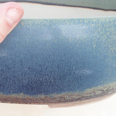 Bonsai miska 34 x 27 x 10,5 cm, farba modrozelená - 2