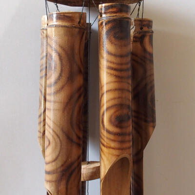 Bambusová zvonkohra žíhaná 80 cm - 2