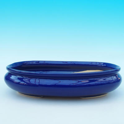 Bonsai miska podmiska H15 - miska 26,5 x 17 x 6 cm, podmiska 24,5 x 15 x 1,5 cm, modrá  - 2