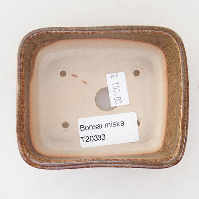 Keramická bonsai miska 9,5 x 8 x 3,5 cm, farba zelenkavá - 3