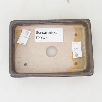 Keramická bonsai miska 10 x 7 x 2 cm, farba sivozelená - 3