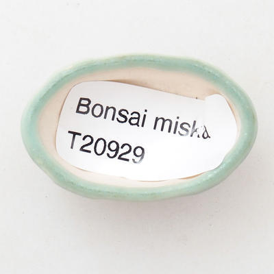 Mini bonsai miska 4 x 2,5 x 2 cm, farba zelená - 3