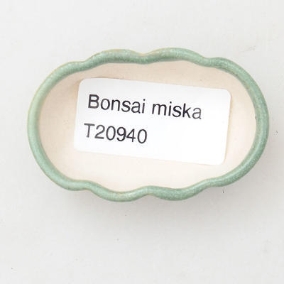 Mini bonsai miska 5,5 x 3,5 x 1,5 cm, farba zelená - 3