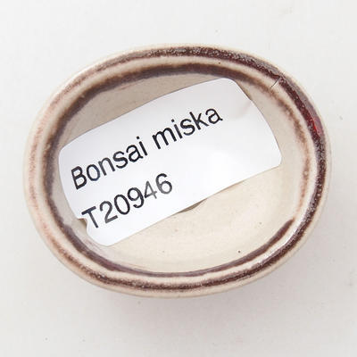 Mini bonsai miska 4,5 x 3,5 x 2 cm, farba červená - 3