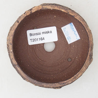 Keramická bonsai miska 9 x 9 x 4 cm, farba praskanie - 3