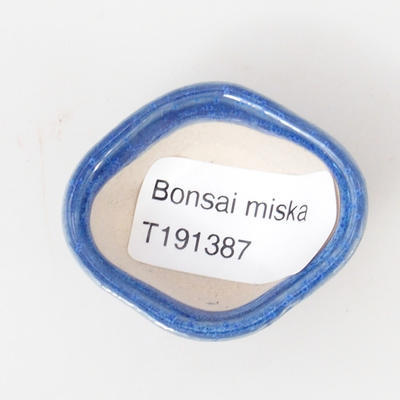 Mini bonsai miska 4,5 x 4 x 2 cm, farba modrá - 3