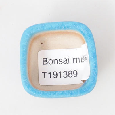 Mini bonsai miska 3,5 x 3,5 x 2,5 cm, farba modrá - 3