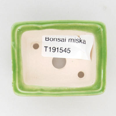 Mini bonsai miska 6 x 4,5 x 2,5 cm, farba zelená - 3