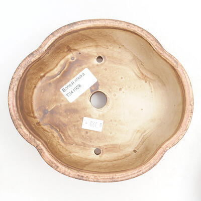Keramická bonsai miska 17,5 x 15 x 5,5 cm, farba ružová - 3