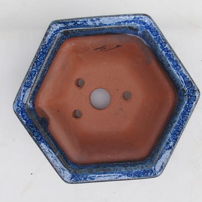 Bonsai miska 13 x 12 x 7 cm, farba modrá - 3