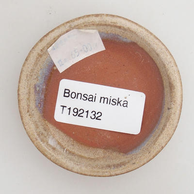 Keramická bonsai miska 6,5 ​​x 6,5 x 1,5 cm, farba béžová - 3
