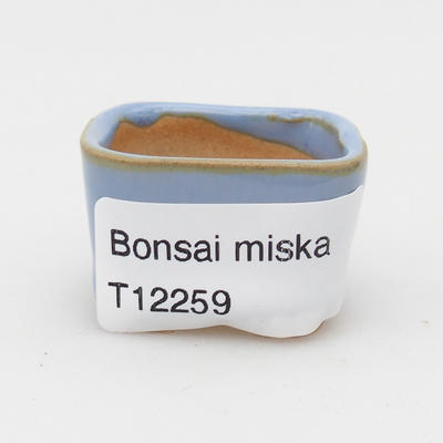 Mini bonsai misky 3,5 x 3,5 x 2,5 cm, farba modrá - 3