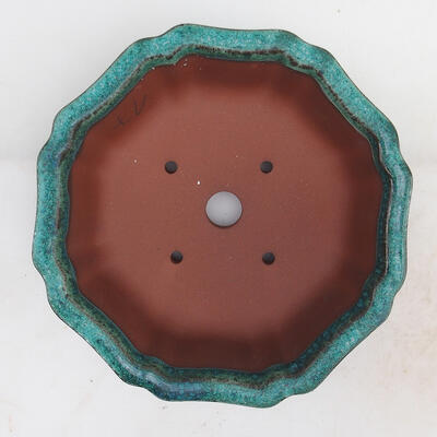 Bonsai miska 19 x 19 x 6 cm, farba zelená - 3
