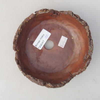 Keramická bonsai miska 13 x 13 x 5,5 cm, farba režná - 2.akosť - 3