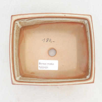Bonsai miska 14,5 x 12 x 7 cm, farba hnědobéžová - 3