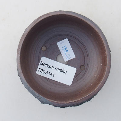 Keramická bonsai miska 8 x 8 x 4,5 cm, farba praskanie - 3