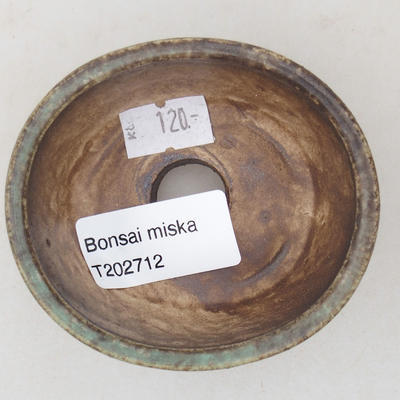 Keramická bonsai miska 7,5 x 6,5 x 3,5 cm, farba zelená - 3