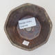 Keramická bonsai miska 8,5 x 8,5 x 5,5 cm, farba hnedá - 3/3