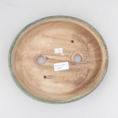Keramická bonsai miska 28,5 x 23,5 x 4,5 cm, farba zelenkavá - 3