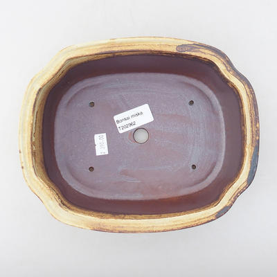 Keramická bonsai miska 21 x 17 x 7 cm, farba hnedá - 3