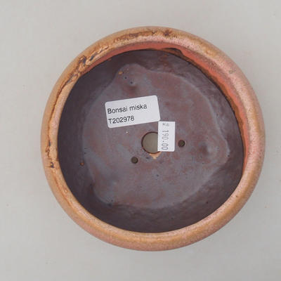 Keramická bonsai miska 13,5 x 13,5 x 6 cm, farba ružová - 3
