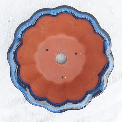 Bonsai miska 22 x 22 x 10 cm, farba modrá - 3
