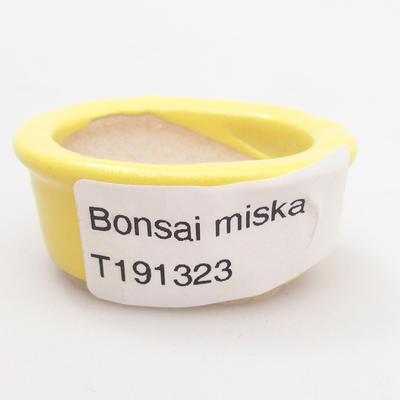 Mini bonsai miska 4,5 x 4 x 2 cm, farba žltá - 3