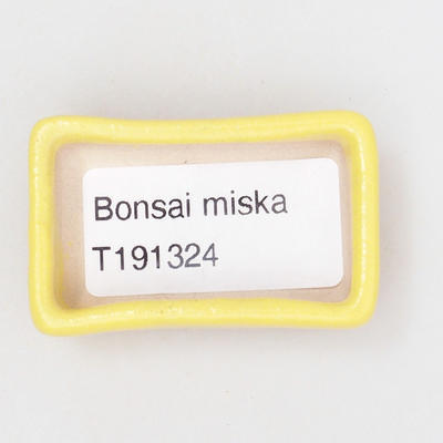 Mini bonsai miska 4,5 x 3 x 1,5 cm, farba žltá - 3