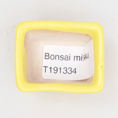 Mini bonsai miska 4,5 x 3,5 x 2,5 cm, farba žltá - 3