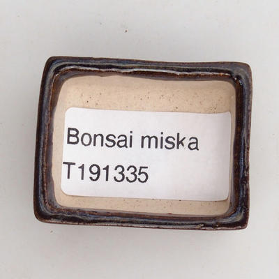 Mini bonsai miska 4 x 3,5 x 1,5 cm, farba hnedá - 3