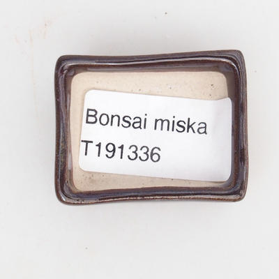 Mini bonsai miska 4 x 3,5 x 1,5 cm, farba hnedá - 3