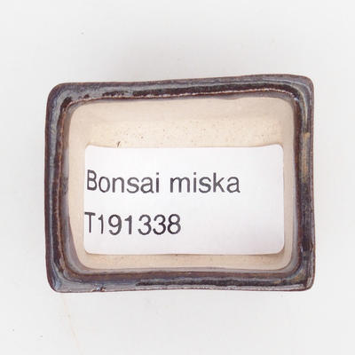 Mini bonsai miska 4 x 3,5 x 2 cm, farba hnedá - 3