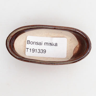 Mini bonsai miska 7 x 3,5 x 2 cm, farba hnedá - 3