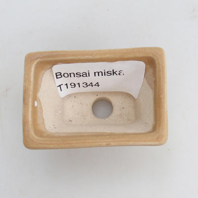 Mini bonsai miska 5,5 x 3,5 x 3 cm, farba hnedá - 3