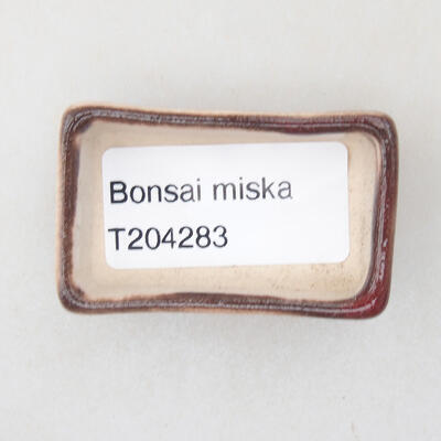 Mini bonsai miska 4,5 x 3 x 1,5 cm, farba červená - 3
