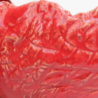 Keramická Škrupina 8 x 8 x 6 cm, farba červená - 3