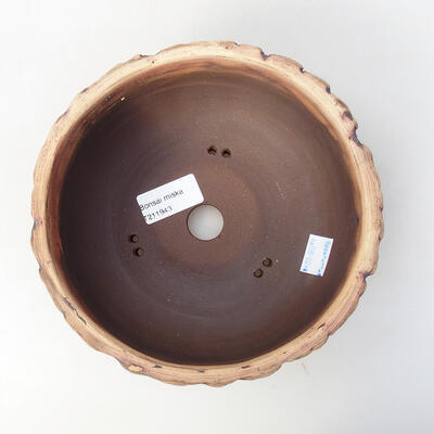 Keramická bonsai miska 18 x 18 x 7 cm, farba praskaná - 3