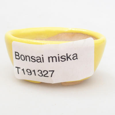 Mini bonsai miska 4,5 x 3 x 2 cm, farba žltá - 4