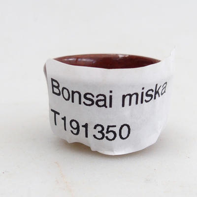 Mini bonsai miska 2,5 x 2,5 x 2 cm, farba hnedá - 4