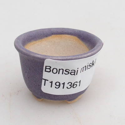 Mini bonsai miska 4 x 4 x 2,5 cm, farba fialová - 4