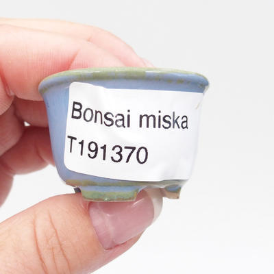 Mini bonsai miska 4 x 4 x 2,5 cm, farba modrá - 4